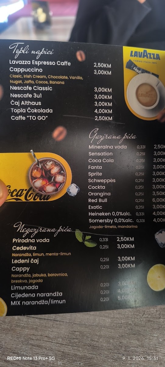 Menu - Café Pizza Derby photo 3